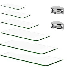 Clear tempered glass - clear, shelf