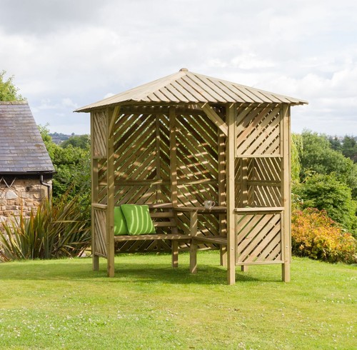 Bilbao garden corner - garden, arbour