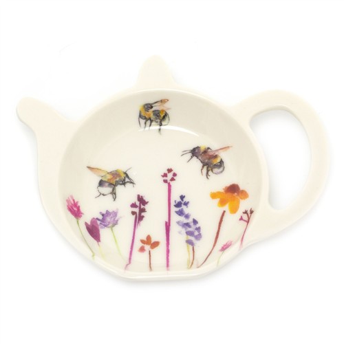 Busy bee floral tea bag - floral,