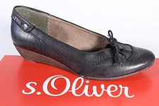 S.Oliver Ballerina Slippers Half Shoes Pumps Black New