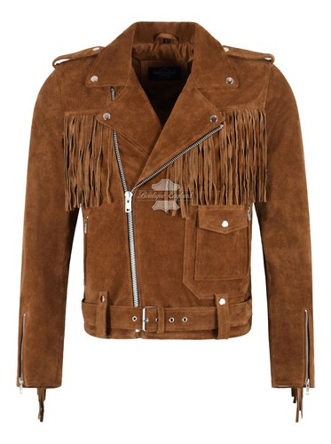 Men western fringes biker - western,