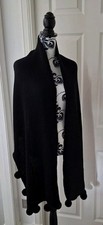 REISS Long Black 100% Merino