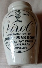 Antique stoneware jar - stoneware, virol