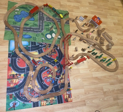 Wooden train track - train, huge