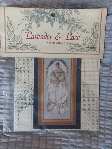 Lavender lace white - lace,