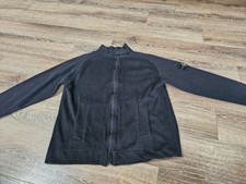 Stone Island Mens XL zip Through Jacket Sweat Black