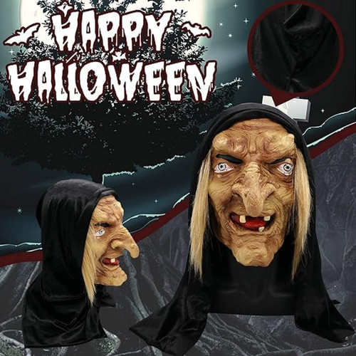 Halloween scary witch mask - scary,