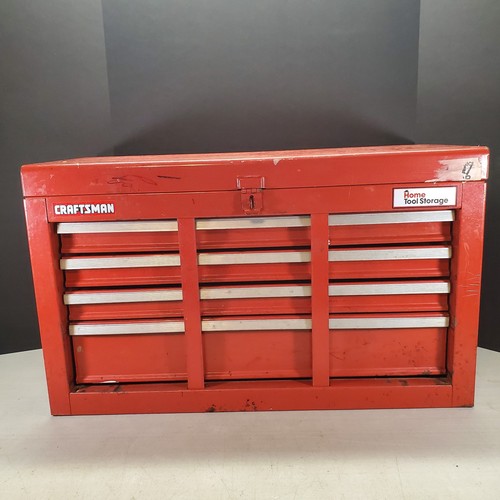 Vintage craftsman toolbox red - vintage,