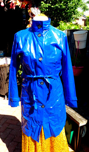 Shiny blue pvc - shiny,