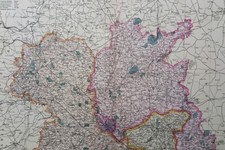 1908 large map of Shropshire