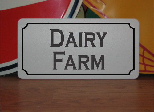 Dairy farm metal sign - metal,