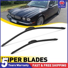 For  JAGUAR XJ 6 2003-2010 24''19'' LH+RH UK 2PCS Front Wiper Blades Replacement