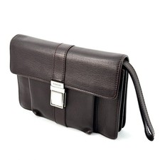 GUCCI Clutch Bag Brown Strap