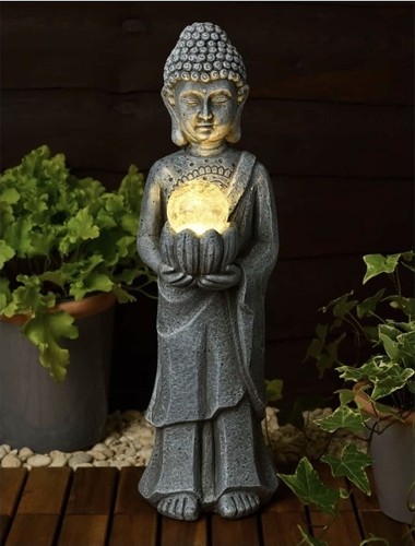 Standing buddha solar led - standing,