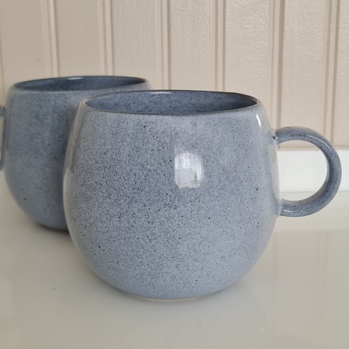 Pair habitat blue grey mugs - of,