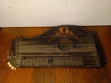 1875 Zither "Concert" Type With Fretted Guitar Neck Spares Or Repair Project 
