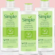 Soothing Facial Toner 6 x 200ml Bundle Kind to Skin Alcohol Free Skincare Simple