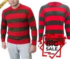 Mens Red & Green Stripe