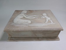 Avondale USA Crushed Glass Hinged Jewellery Box  Padded