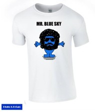 Mr Blue Sky ELO T-shirt Jeff Lynne fun funny parody homage retro music song 70s