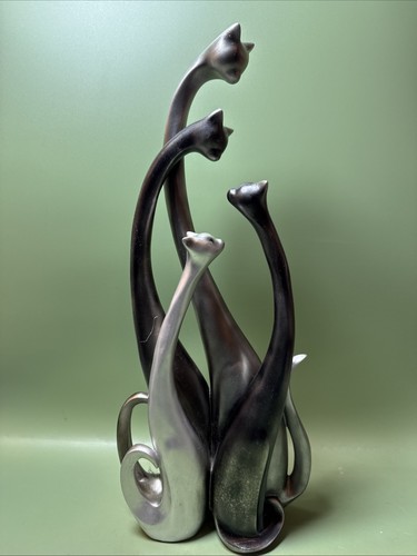 Abstract cat sculpture qaud - sculpture, "qaud