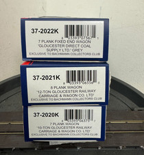 Bachmann Pack of 3 Exclsuive Bachmann Collector Club OO Wagons 2020 2022 Boxed