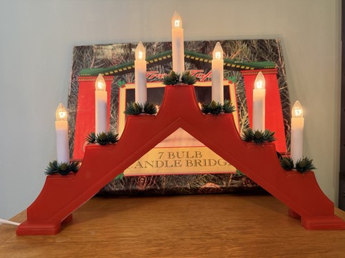Vintage red bulb - red, candle