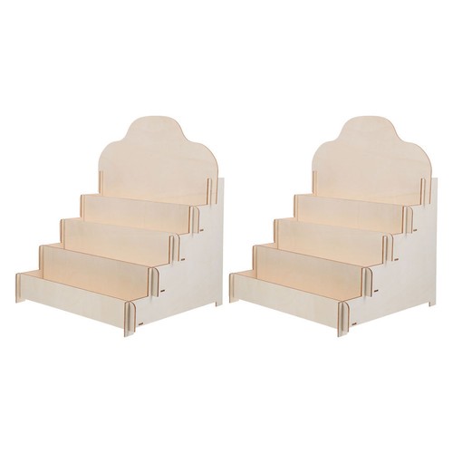 Home desktop wood card rack - home,