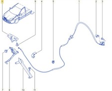 Genuine Renault Bonnet Lock