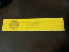 Foxfield Steam Railway Stoke-on-Trent Light Railway Society Leather Bookmark