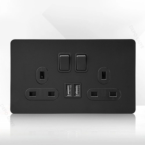 Black toggle light switch 4 - black,
