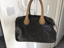 BETTY JACKSON BLACK - LEATHER HANDBAG