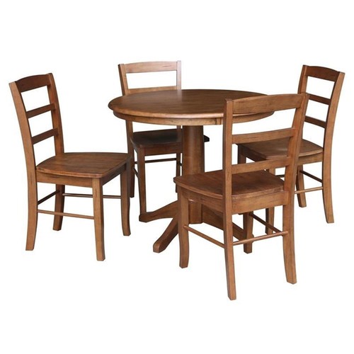 Wood dining table with - 36,