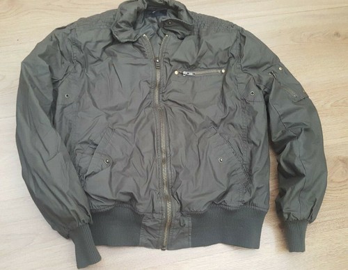 Womens khaki zip - up, padded