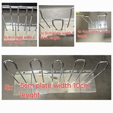 JOB LOT OF SLATWALL EURO HOOKS ACCESSORY CHROME PRONG SHOP DISPLAY CHECK PHOTOS