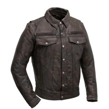 Men's Real Distressed Leather