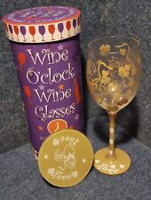 Flame Wine O'Clock Wine Glass