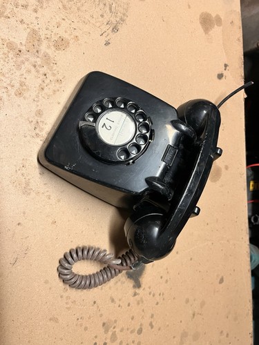 Vintage black rotary - vintage, phone