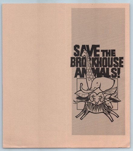 Pamphlet brockhouse animals - pamphlet,