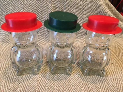 Vintage glass honey - bear, jar