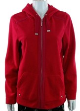 Maine Dark Red Hooded Full Zip