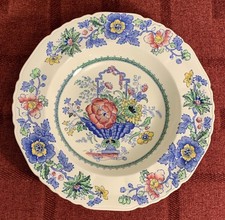 Mason's Strathmore Wide Rimmed Floral Bowl 22.5cm x 3cm Tall