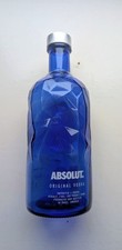 Empty Absolut FACET Vodka Bottle Limited Edition 2016 - Blue Glass – VGC 70cl