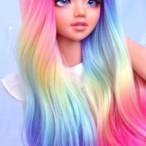 Doll hair wig anti - doll,