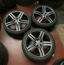 3 X 18" AUDI STYLE S LINE ALLOY WHEELS AND TYRES TO FIT AUDI A3 A4 A6 TT MERC