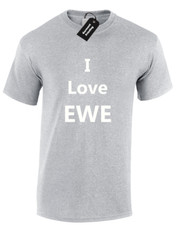I LOVE EWE MENS T SHIRT FUNNY