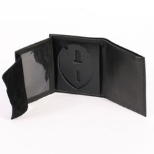 US Police Leather ID and Police Shield holder and Money Wallet LAW515