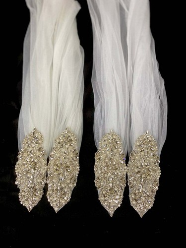Ivory white tulle bridal - white,