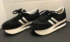 Vintage Y2K 90’s LEI Platform Sneakers Black White Size 8.5 Bratz Spice Girls