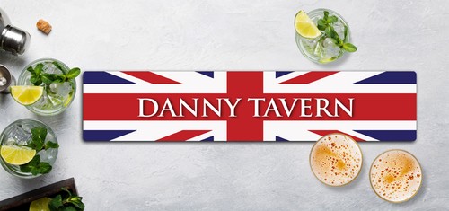 Personalised bar runner mat - bar,